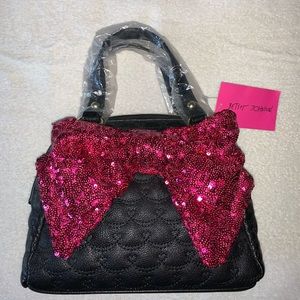 Betsey Johnson Black Satchel